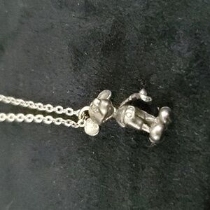 Sterling Silver Vintage Mickey Mouse Necklace